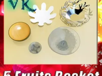 Bowls Collection glass bowl 3D model