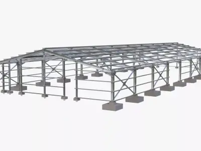 Steel Structure Building  3D model