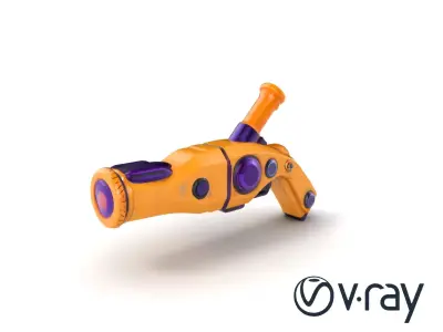 SciFi Toy Mortar Cartoon Design model pack Low-poly 3D model