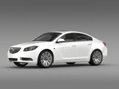 Vauxhall Insignia ecoFLEX Hatchback 2009-2013 3D model