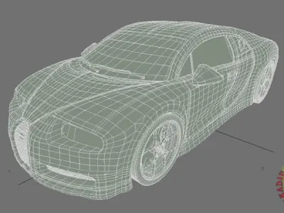 Bugatti Chiron 2017 3D model