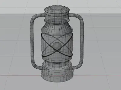 Black Lantern Free low-poly 3D model