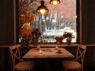 Mini Cafe Blender Scene  3D model