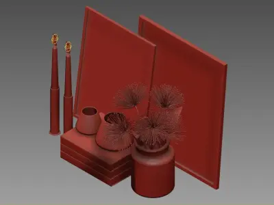 set728 chinese vase 3D model