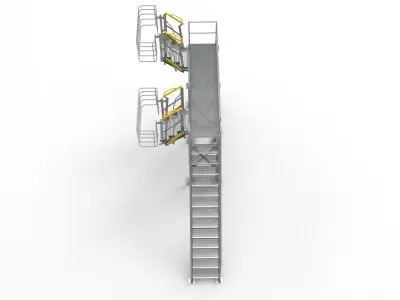 Folding Stairs from a tanker 1 3D print model