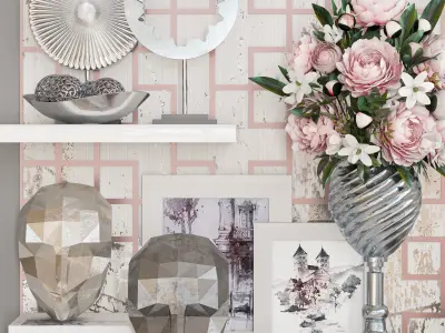 decorative set 169 Low-poly 3D model