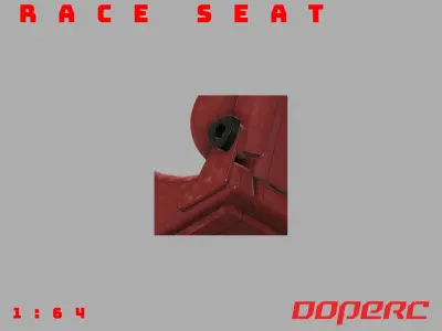 1 64  Race Seat for hotwheels builds 3D print model