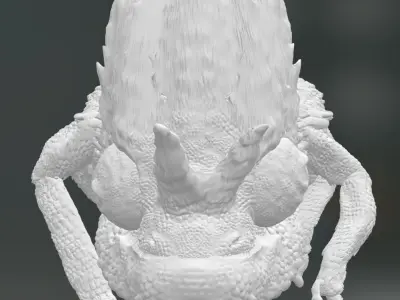 Chameleon with submeshes  3D model