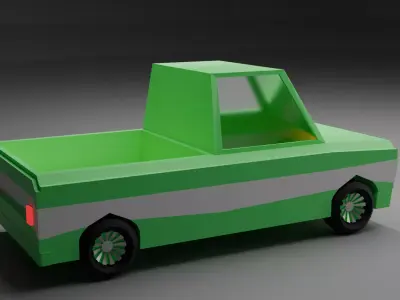 truck Low poly game ready Low-poly 3D model