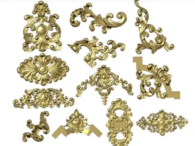 synthesize all File 3d pattern neoclassical 3d  3D print model