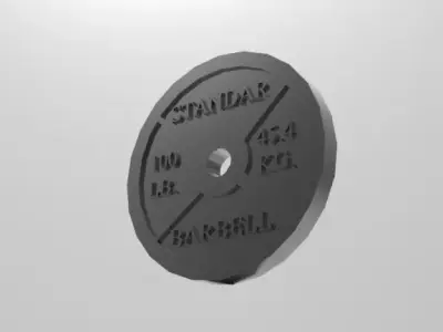 Standard Barbell 3D print model