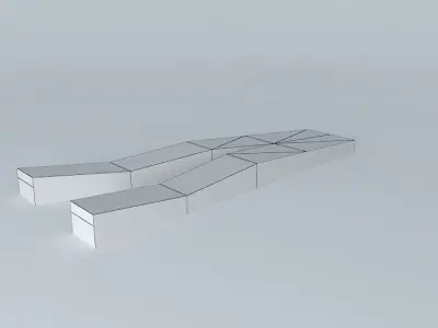 Runway wooden plank Free 3D model