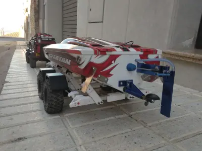 Boat Trailer for crawler or RC car 3D print model