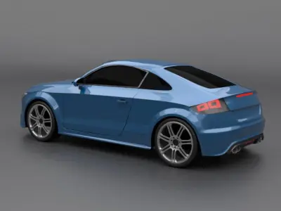 Audi TTS 2011 restyled 3D model