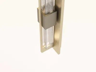 Double Axis Vintage Platinum LED Wall Sconce 3D model