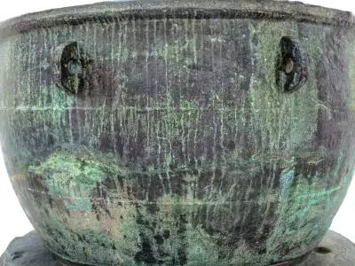 Ancient Steel Cauldron Low-poly 3D model