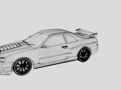r34 skyline 3D model