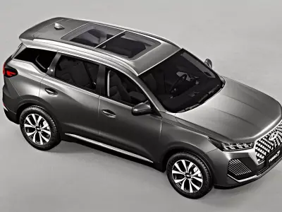 Chery Tiggo 7 2024 with Interior 3D model