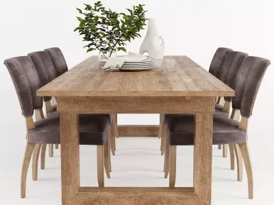 Causeway Dining table 3D model
