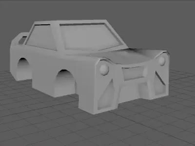 3D Low Poly Car Low-poly 3D model