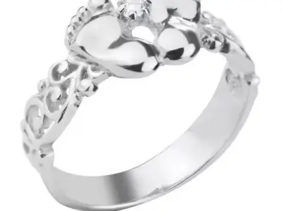 Jewelry Baby Foot and Hands Rings Gold 3D print model