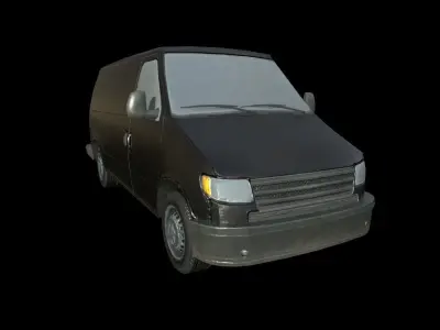 Panel Van - Clean and Dirty 10 Colors - PBR - Textured Low-poly 3D model