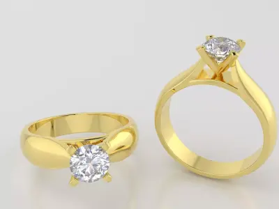 Round 0-75-CT Quarter Round Profile Shank Width 4mm 3D print model