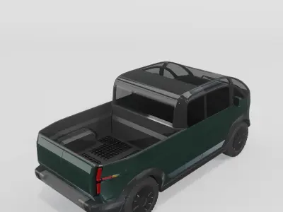 Canoo Pickup Green 3D model