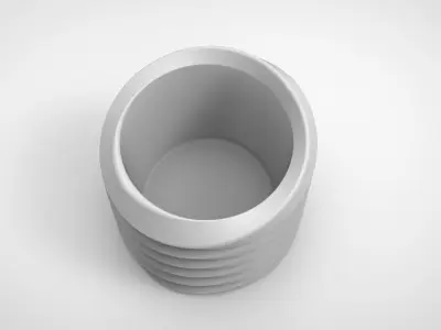 Thread pattern vase 3D print model