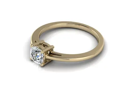 Jewelry Diamond Ring 3D print model 7