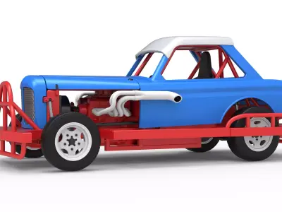 New Zealand Vintage Stock car Scale 1 to 25 3D print model