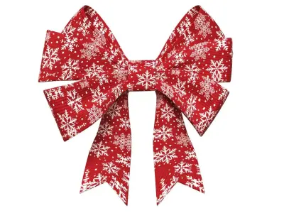 Christmas Bow Ribbon 66 Low-poly 3D model