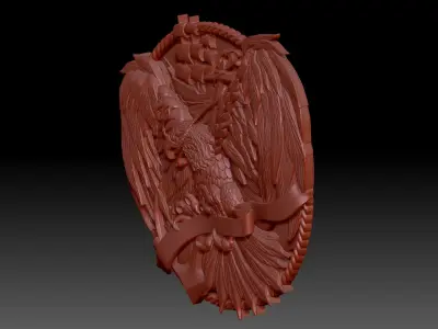 Eagle 3D print model 4