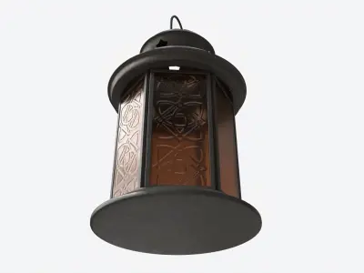 Christmas Candle Lantern 3D model