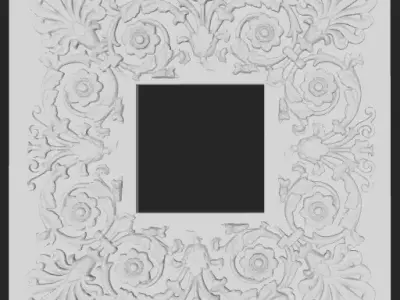 Modern Ceiling rose 3D model 3D model