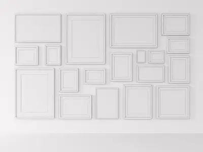 Picture Frames Mixed 3D model
