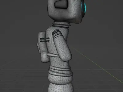 Robot Character Technology Futuristic Droid Free 3D model