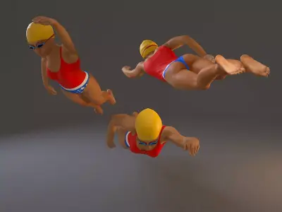 Swwimming Pool Female BCC 2130 005 3D model