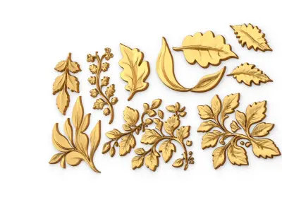 Acanthus Leaves Collection-02 3D model