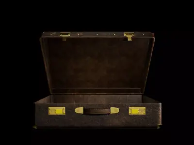 Briefcase Low Poly Game Ready Unreal Engine Low-poly 3D model