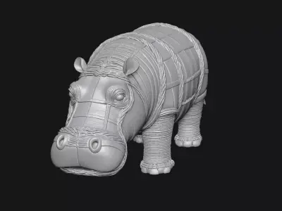 Hippopotamus 3D print model