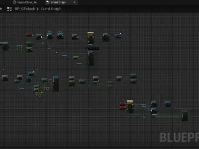 Clock system for unreal enginge 5 Low-poly 3D model