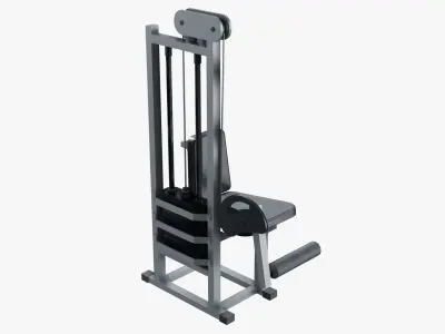 Leg Extension Machine Low-poly 3D model