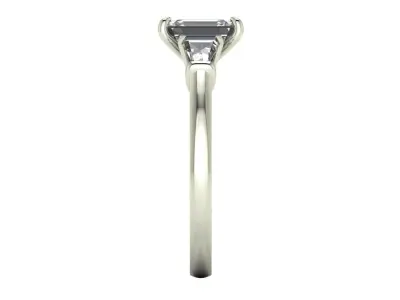 Three-stone Diamond Ring R1 3D print model