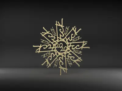 2020 Snowflake 3D print model