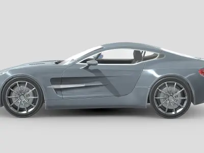Aston Martin One77 Low-poly 3D model