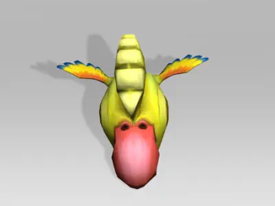Low Poly Parrot Free low-poly 3D model