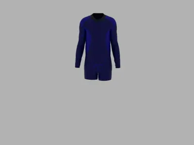 Sport Suit Low-poly 3D model