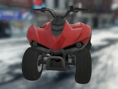 Vehicles - Motorbike Low-poly 3D model