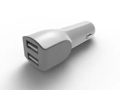 2 port usb charger 3D model